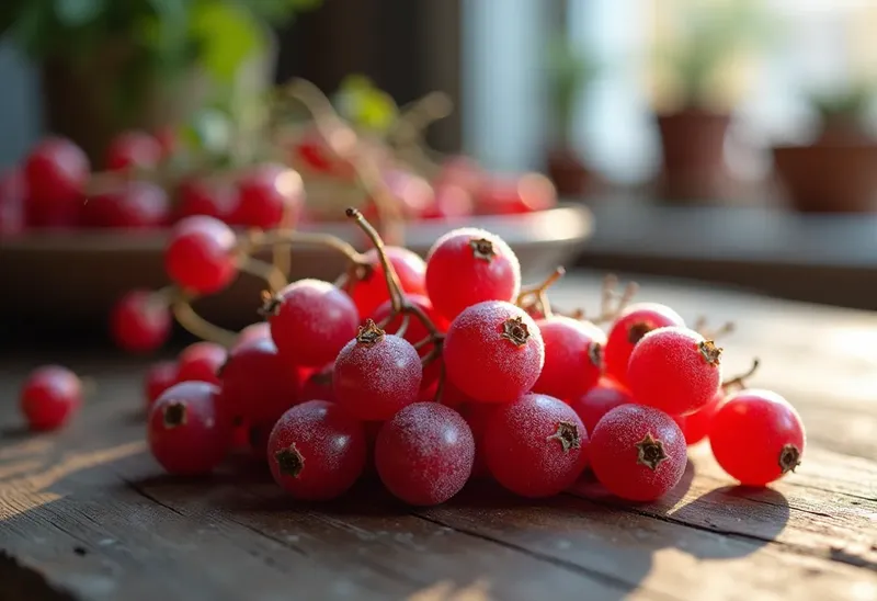 Grappes de groseilles givrées : recette fraîche et gourmande