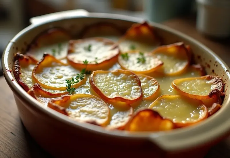 Gratin Dauphinois aux Cèpes Crémeux et Savoureux