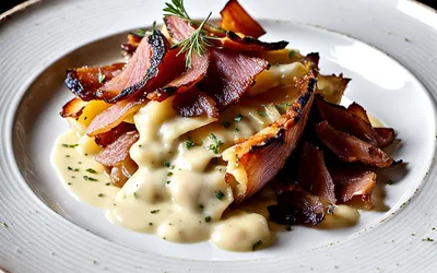 Recette facile de gratin dauphinois aux lardons pour une personne