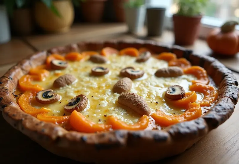 Gratin d'automne au potiron et bolets fondants