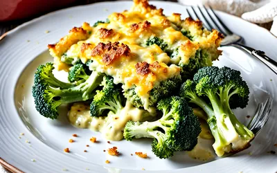 Gratin de brocolis facile et crémeux - recette rapide et savoureuse