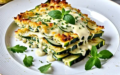 Gratin de courgettes à l'emmental facile et rapide - Recette simple et savoureuse