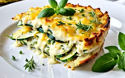 Gratin de Courgettes Crémeux et Savoureux - Recette Facile pour 1 Personne
