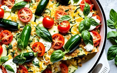Gratin de courgettes et tomates à l'italienne fondant et savoureux - recette facile