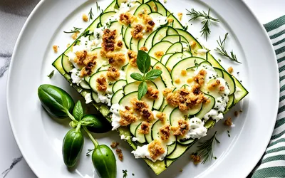 Gratin de courgettes léger au fromage de chèvre - recette facile et rapide