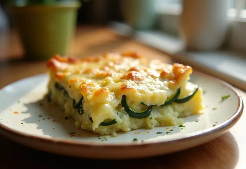 Gratin de courgettes léger et savoureux pour une personne