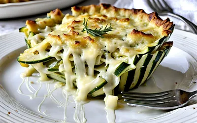 Gratin de courgettes rapide et savoureux - Recette facile pour 1 personne