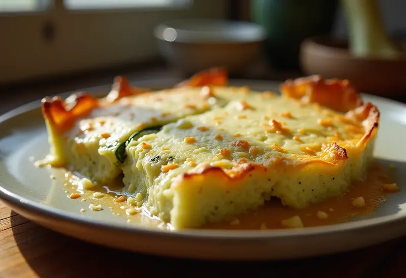 Gratin de courgettes savoureux et complet pour une personne