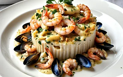 Recette facile de gratin de fruits de mer crémeux pour une personne