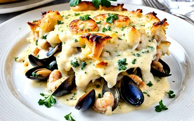 Recette facile de gratin de fruits de mer pour une personne - rapide et gourmand