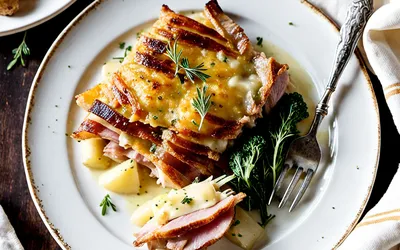 Gratin de jambon savoureux et fondant - Recette facile et rapide