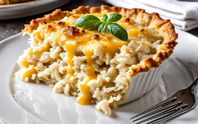 Gratin de riz crémeux au fromage gratiné : recette facile et savoureuse
