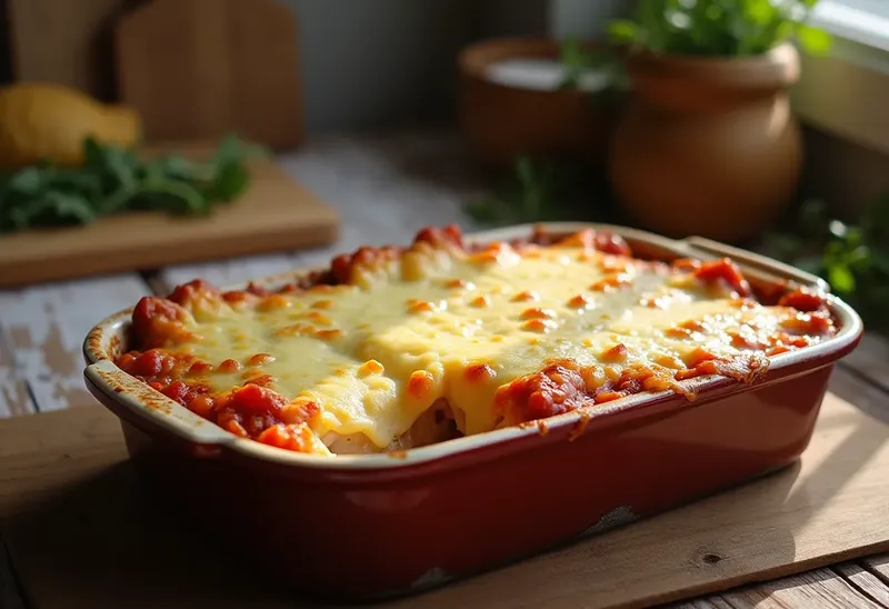Gratin d'endives à la sauce tomate et jambon savoureux