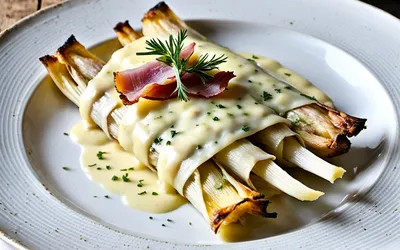 Recette facile de gratin d'endives au jambon et béchamel