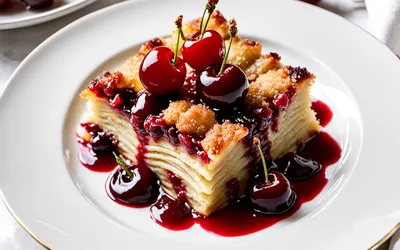 Recette facile de gratin fondant aux cerises fraîches