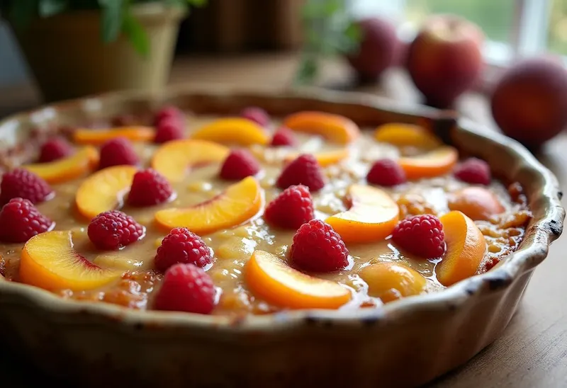 Gratin fondant de fruits d'été au sabayon léger