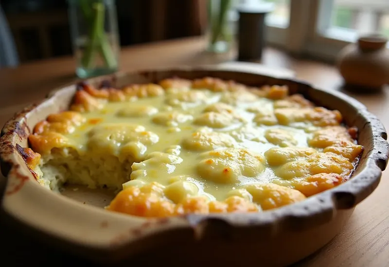 Gratin fondant de poireaux au fromage Beaufort