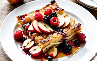 Gratin gourmand de pommes aux fruits rouges : recette facile et rapide
