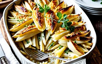 Recette facile de gratin gourmand endives et pommes de terre fondantes