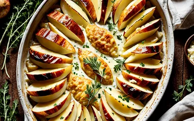 Recette facile de gratin normand au camembert et pommes de terre