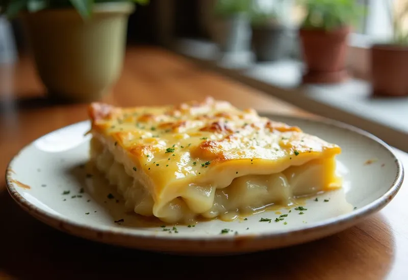Gratin savoureux à la fourme d'Ambert pour une personne