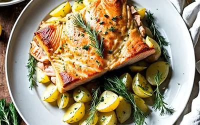 Gratin aux deux saumons facile et gourmand - recette française