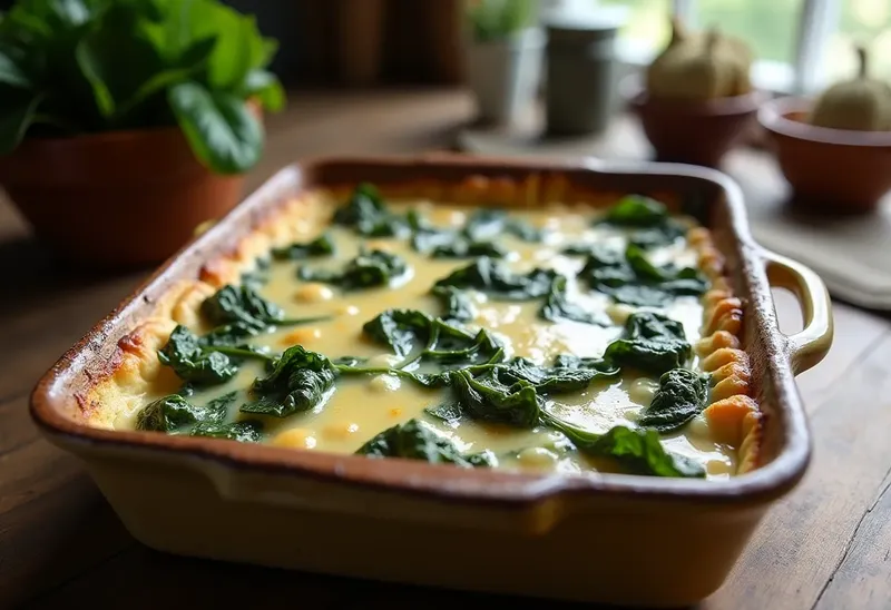 Gratin savoureux de blettes à la béchamel onctueuse
