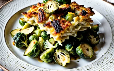 Recette facile de gratin de choux de Bruxelles façon boulangère