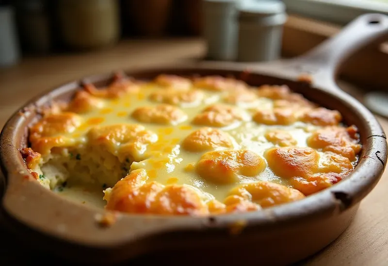 Gratin savoureux de cœurs de palmier à la crème et au fromage