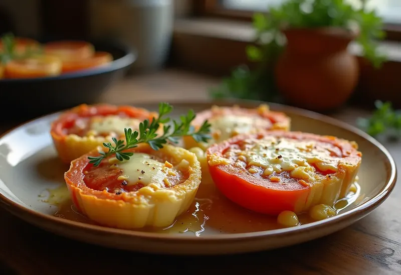 Gratin savoureux de fenouil et tomates fraîches