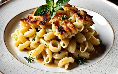 Recette facile de gratin de macaronis au chou-fleur fondant