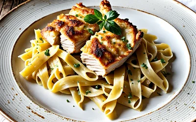 Gratin de poulet aux tagliatelles : recette facile et gourmande
