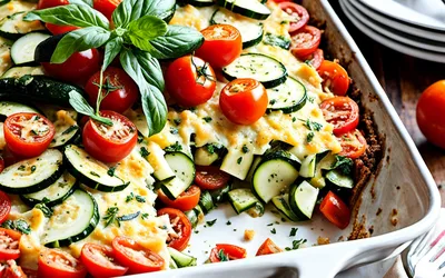 Gratin de tomates et courgettes fondantes : recette facile et rapide