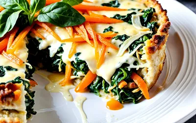 Gratin d'épinards et carottes aux oignons fondants - recette facile et rapide