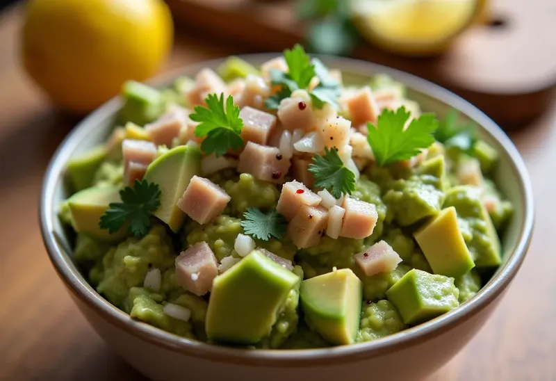 Guacamole au thon frais : recette facile et savoureuse pour un apéritif gourmand