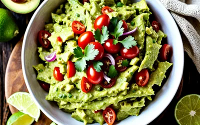 Recette facile de guacamole avocat tomate frais et savoureux