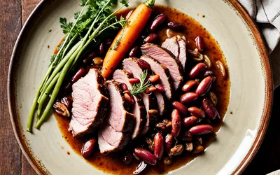Recette facile de haricots rouges mijotés à la palette de porc