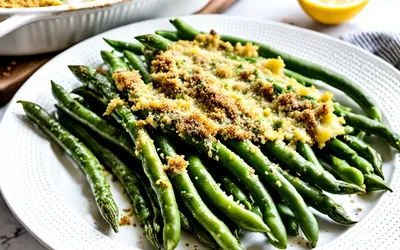 Haricots verts gratinés au four : recette facile et savoureuse