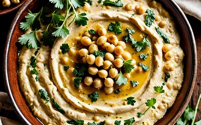 Recette facile de hoummous libanais traditionnel - Apéritif sain et savoureux