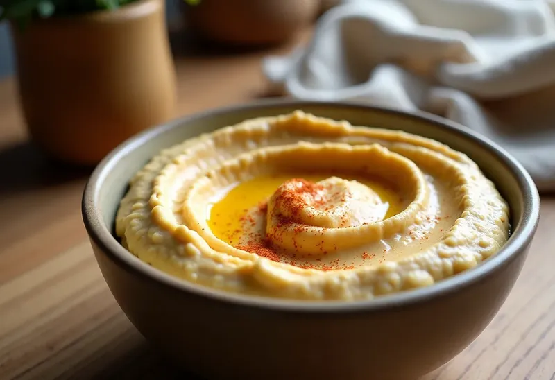 Houmous Crémeux au Caviar de Pois Chiches : Recette Facile et Savoureuse