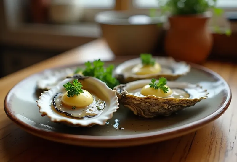 Huîtres chaudes au beurre d'herbes : recette gourmande et facile