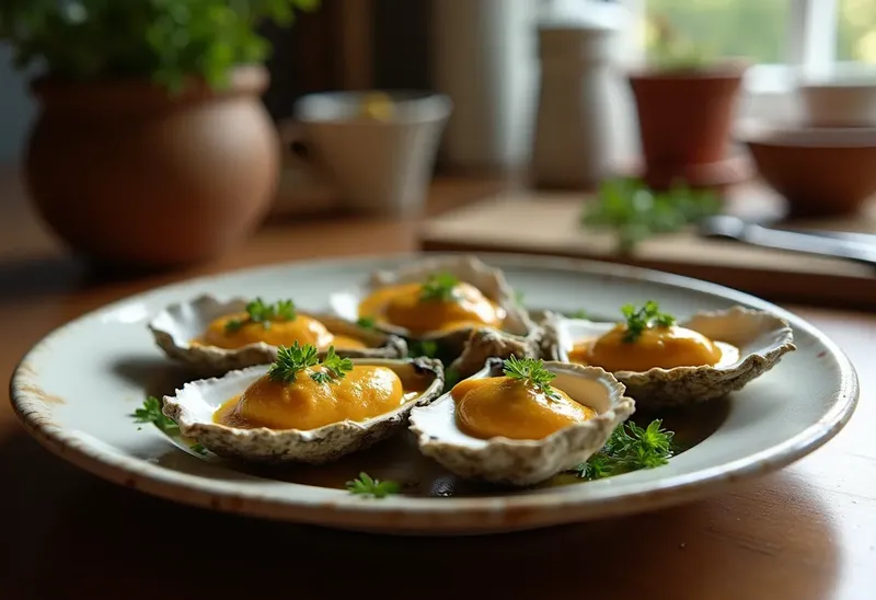 Huîtres chaudes au curry : recette savoureuse et facile