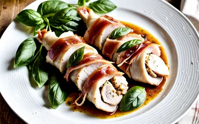Recette facile d'involtini de blancs de poulet farcis à l'italienne