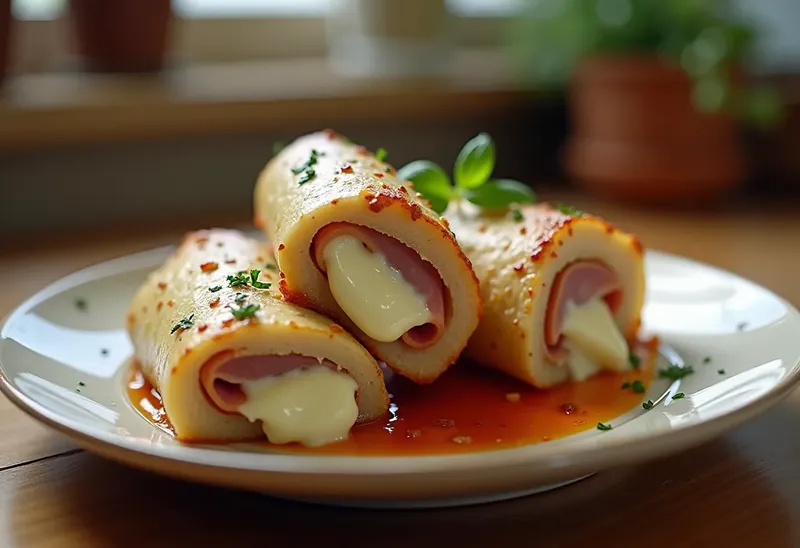 Involtinis de poulet au fromage de chèvre fondant : recette facile et gourmande