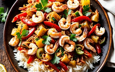 Recette de jambalaya créole au poulet et crevettes facile et savoureuse