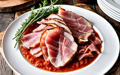 Recette de jambon sauce cardinal facile et savoureuse