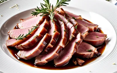 Recette de jambon braisé au porto, plat raffiné et facile