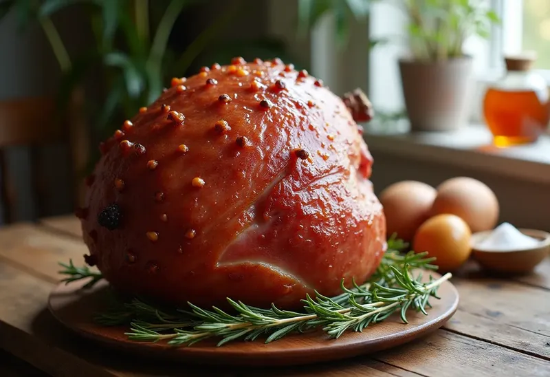 Jambon de Noël Traditionnel au Four