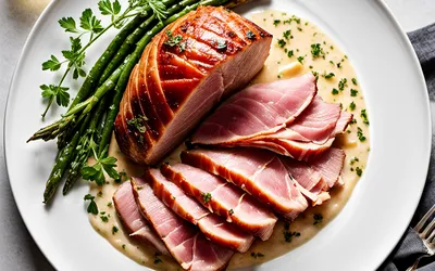 Recette facile de jambon en sauce au four onctueuse et savoureuse