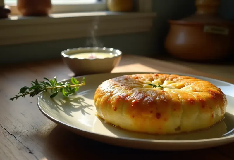 Jambonneau Fondant accompagné d'une Fondue de Poireaux Crémeuse